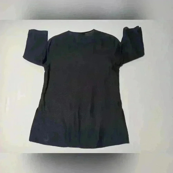 Amanda Smith Pull Over 3/4 sleeve V Neck 💯 Linen Top. Ladies S - Picture 2 of 7